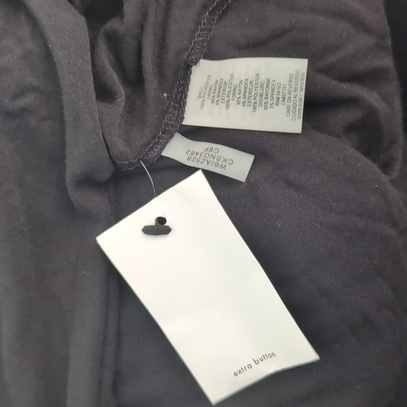 Calvin Klein Women's Ivory Ombré Animal Print V-Neck Long Sleeve Blouse NWT 2X - Picture 8 of 10